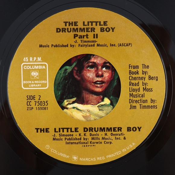 Cherney Berg, Lloyd Moss The Little Drummer Boy 45 rpm Record CC 75035 ZSP155080 - Picture 4 of 8
